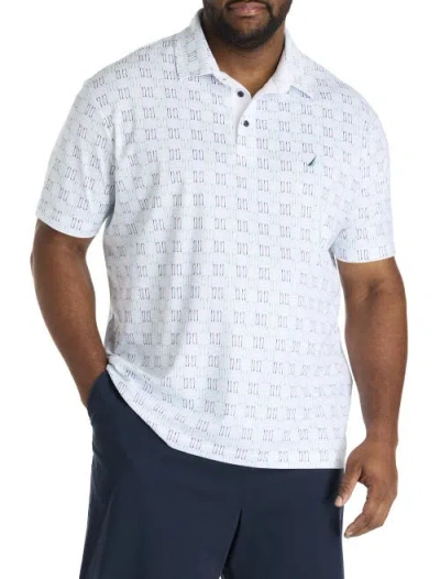Nautica Big & Tall Geometric Print Performance Polo Shirt