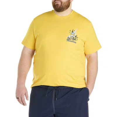 Nautica Big & Tall Getting Tipsy Graphic T-shirt In Lemonchrome