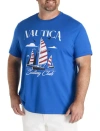 Nautica Big & Tall Sailing Graphic Tee In Blue