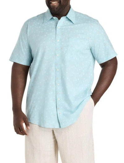 Nautica Big & Tall Starfish Printed Sport Shirt In Multi