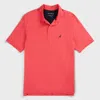 Nautica Big & Tall Stretch Mesh Polo In Pink