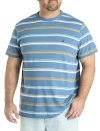 Nautica Big & Tall Striped T-shirt In Bluestern