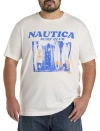 Nautica Big & Tall Surf Club Graphic Tee In White