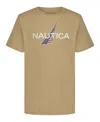 Nautica Big Boys Americana Lockup Short Sleeve T-shirt In Neutral