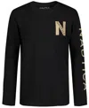 Nautica Big Boys N Long Sleeve Tee In True Black
