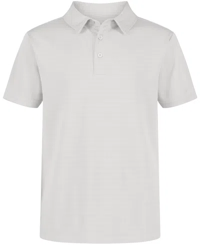 Nautica Kids' Big Boys Short Sleeve Performance Polo Shirt In White