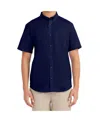 Nautica Big Boys Short Sleeve Performance Woven Shirt In Navy