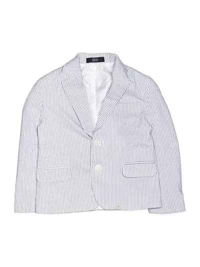 Pre-owned Nautica Kids' Blazer Jacket In White