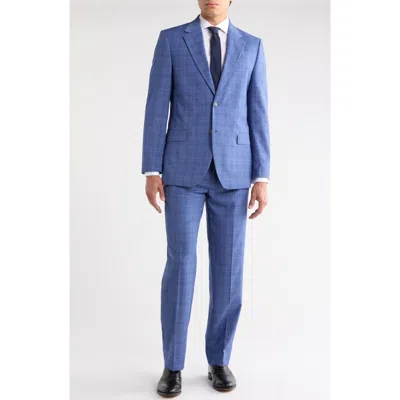 Nautica Blue Plaid Notch Lapel Suit