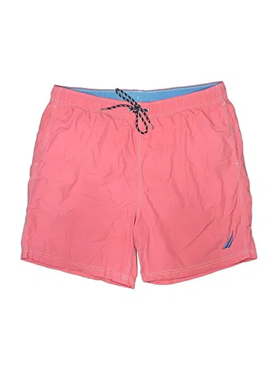Pre-owned Nautica Board Shorts In Pink