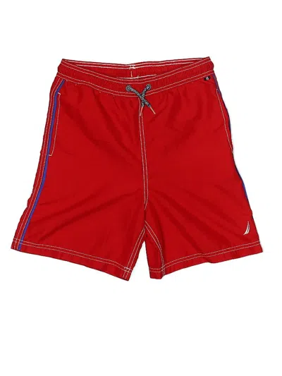 Pre-owned Nautica Kids' Board Shorts In Red