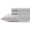 Nautica Boat Stripe Grey Full Sheet Set