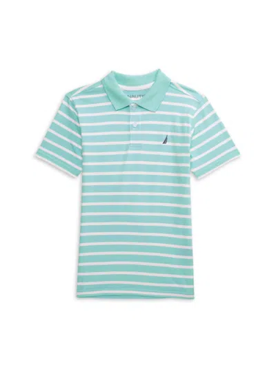 Nautica Kids' Boy's Cotton Striped Polo Shirt