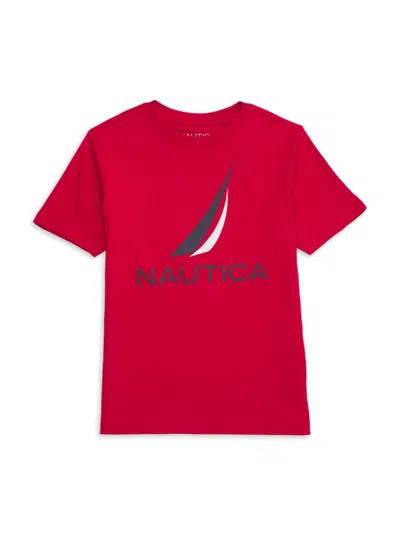 Nautica Babies' Boy's Logo Cotton T-shirt In Red