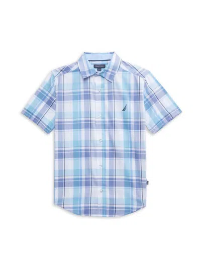 Nautica Babies' Boy's Spring Plaid Short-sleeve Shirt