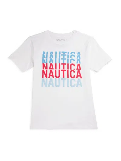 Nautica Babies' Boy's Stacked Logo Cotton T-shirt