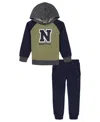 Nautica Boys 2t-7 2-piece Hoodie And Joggers Set In Green