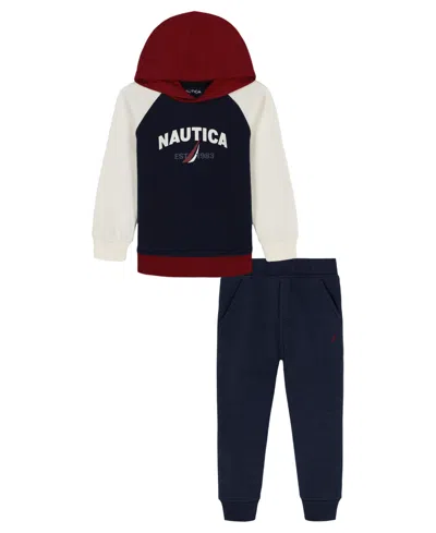 Nautica Kids' Boys 2t-7 2-piece Hoodie And Joggers Set In Blue