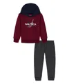 Nautica Boys 2t-7 2-piece Hoodie And Joggers Set In Multi