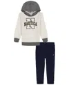 Nautica Boys 2t-7 2-piece Hoodie And Joggers Set In Multi