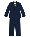 Nautica Boys 2t-7 4-piece Long Sleeve Shirt, Vest, Pants And Tie Set In Blue