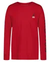 Nautica Boys 2t-7 Usa J-class Printed Long Sleeve T-shirt In Red