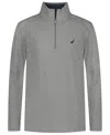 Nautica Boys 4-20 Quarter Zip-up Jacket In Gray