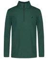 Nautica Boys 4-20 Quarter Zip-up Jacket In Green