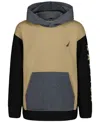 Nautica Boys 8-20 Color Blocking Piecing Hoodie In Multi