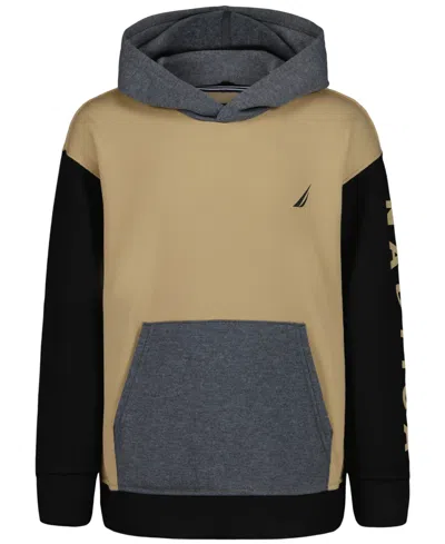 Nautica Kids' Boys 8-20 Color Blocking Piecing Hoodie In Multi