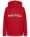 Nautica Boys 8-20 J-class Mesh Pullover Hoodie In Red