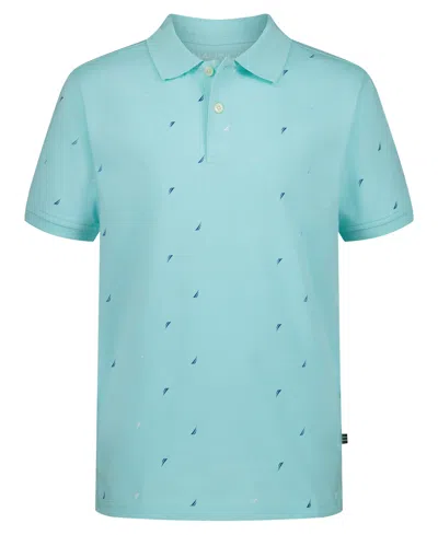 Nautica Kids' Boys' 8-20 J-class Print Polo Shirt In Blue