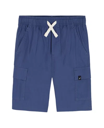 Nautica Kids' Boys' 8-20 Pull-on Flap Cargo Shorts In Blue