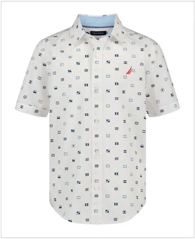 Nautica Kids' Boys' 8-20 Short-sleeve Shirt In Neutral