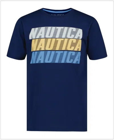Nautica Kids' Boys' 8-20 Short-sleeve T-shirt In Blue