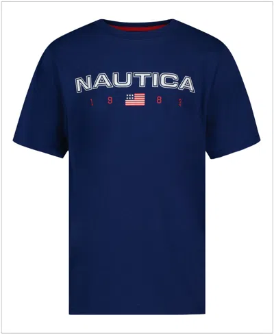 Nautica Kids' Boys' 8-20 Short-sleeve T-shirt In Blue