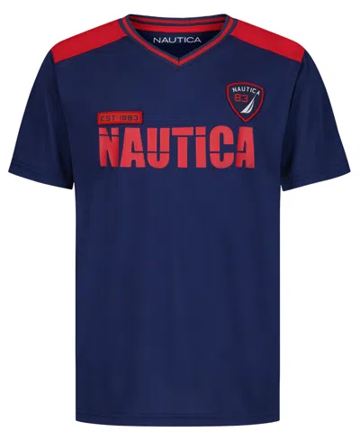 Nautica Kids' Boys' 8-20 Short-sleeve T-shirt In Blue