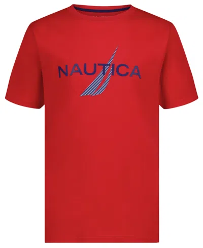 Nautica Kids' Boys' 8-20 Short-sleeve T-shirt In Red