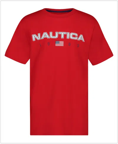 Nautica Kids' Boys' 8-20 Short-sleeve T-shirt In Red