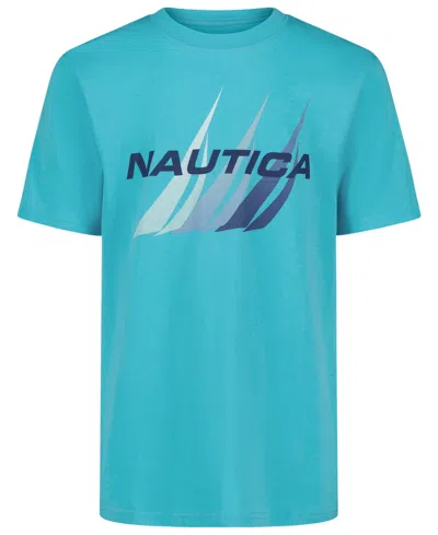 Nautica Kids' Boys' 8-20 Triple J-class Crewneck T-shirt In Blue