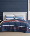 Nautica Bradford Reversible Quilt Sets In Multi Navy