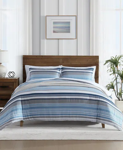 Nautica Closeout!  Bradlee 2 Piece Comforter Set, Twin In Grey,blue