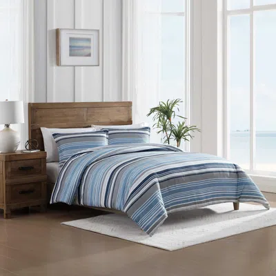 Nautica Bradlee Blue Full/queen Comforter & Sham Set