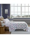 Nautica Branson Sharks Lightweight Sheet Set In Blue