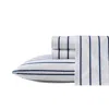 Nautica 200tc Brenton Stripe Cotton Percale Sheet Set