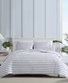 Nautica Brenton Stripe Percale 3-pc. Duvet Cover Set, King In Navy