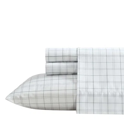 Nautica Broken Lines Green Queen Comforter Set In Gray