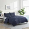 Nautica Solid Brushed Micro Jersey Reversible Quilt Set