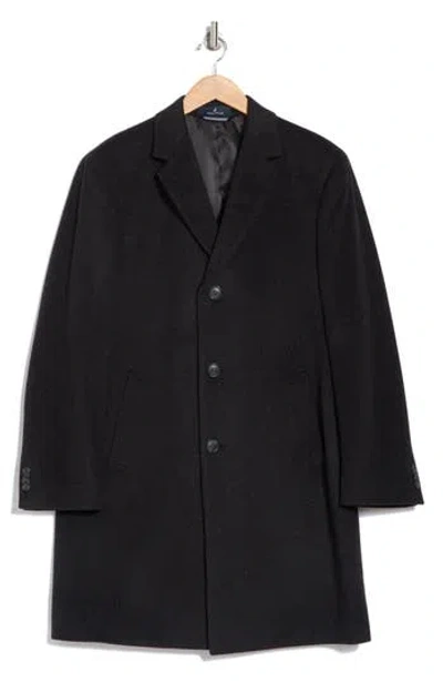 Nautica Camb Wool Blend Coat In Charcoal