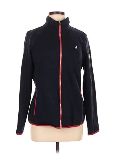 Pre-owned Nautica Cardigan Sweater In Black